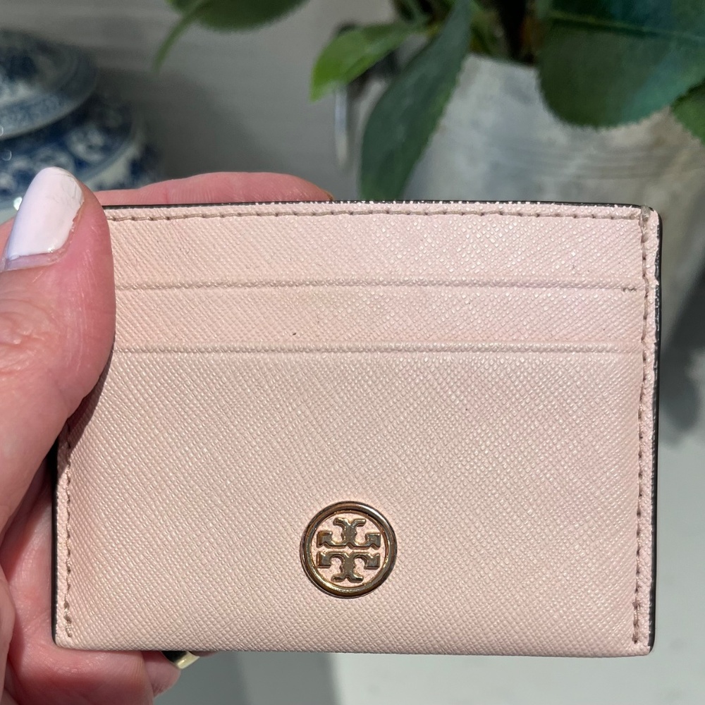 Tory Burch Robertson Leather Credit Card Holder